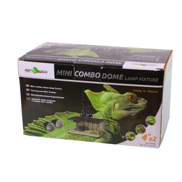 Подвійний світильник для тераріуму Repti-Zoo DRL02 2x40Вт з патронами E27 та окремими вимикачами