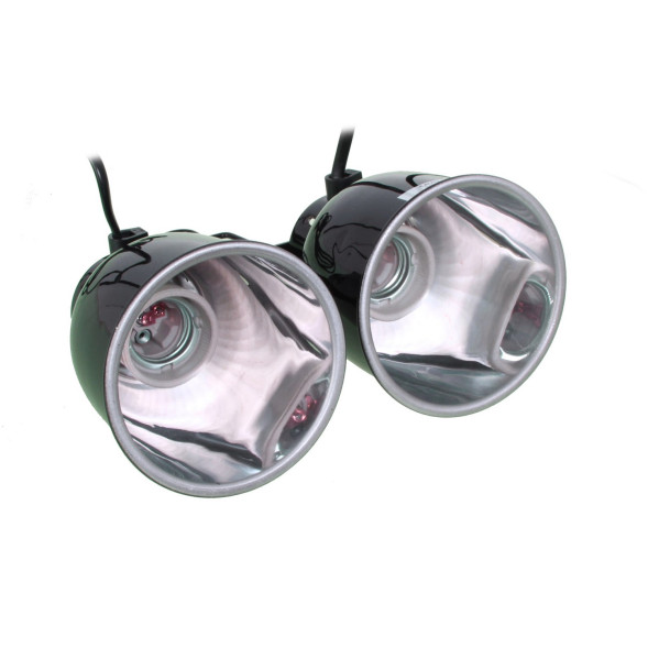 Подвійний світильник для тераріуму Repti-Zoo DRL02 2x40Вт з патронами E27 та окремими вимикачами