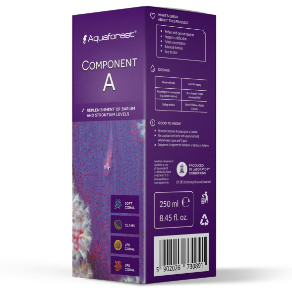 Cтронцій і барій для морського акваріума Aquaforest Component A 250мл (732307)