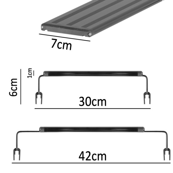 Светильник LED 30-40см для террариумов с контроллером времени Terrario ReptoRay 10W