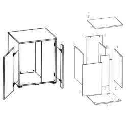 Аквариумный комплект Eheim vivaline LED 150 2x12W (LED) антрацытовый с тумбой (0613029)