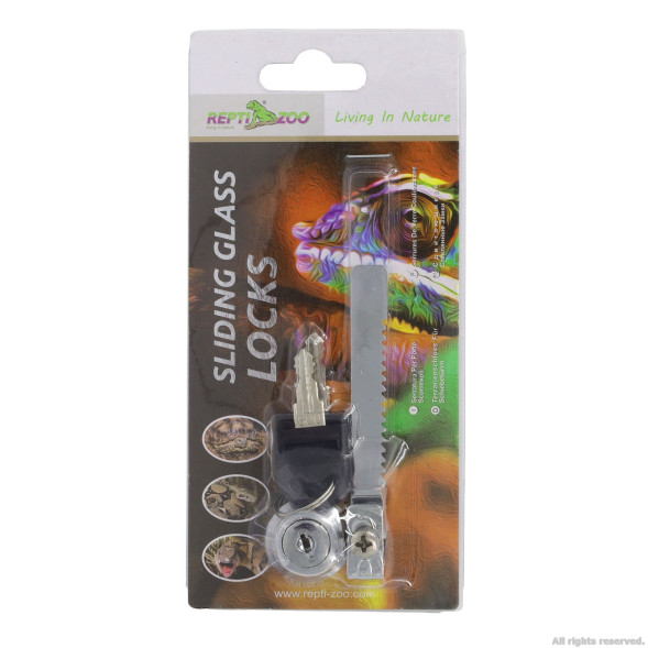 Замок Repti-Zoo (RL090) для террариумов с раздвижными дверцами, 9 см, нержавеющая сталь