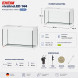 Акваріум Eheim vivaline LED 144 arctic 80×40×45 см з LED, фільтром і нагрівачем, без тумби (0613103)