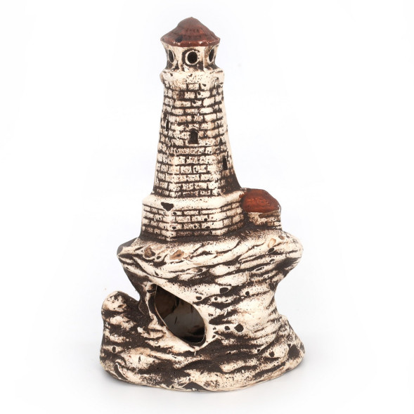 Грот керамічний Aqua Nova маяк 15x9см (N-30003)