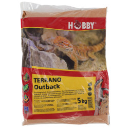 Субстрат для пустельних рептилій Hobby Terrano Outback red 0-1мм 5кг (34084)