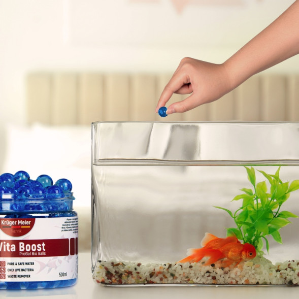Бактерії в гельових кульках для акваріуму Kruger Meier BioVita Boost 500мл.
