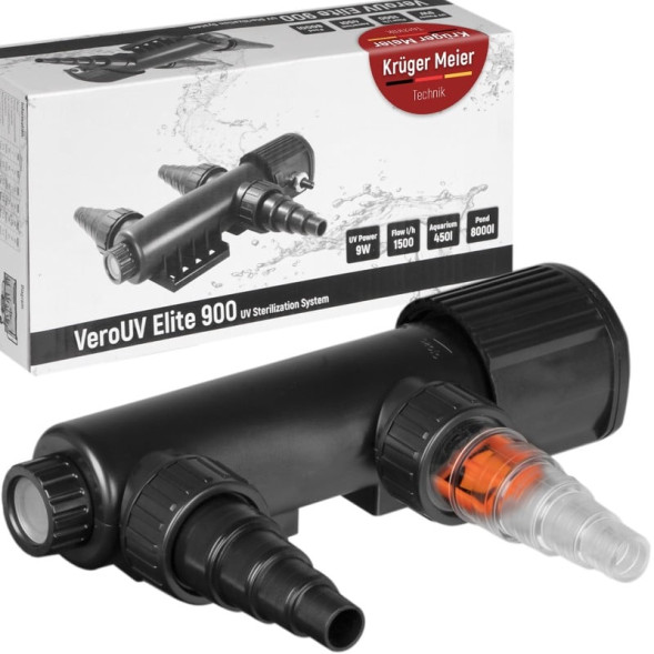 Стерилізатор Kruger Meier VeroUV Elite 900 9W для акваріумів до 450 л і ставків до 8000 л