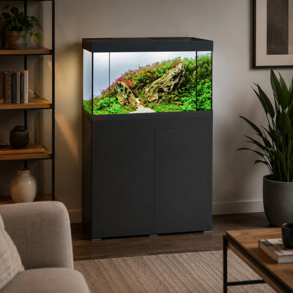 Акваріум Eheim vivaline LED 144 anthracite 80×40×45 см з LED, фільтром і нагрівачем, без тумби (0613109)