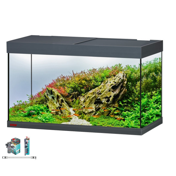 Акваріум Eheim vivaline LED 144 anthracite 80×40×45 см з LED, фільтром і нагрівачем, без тумби (0613109)