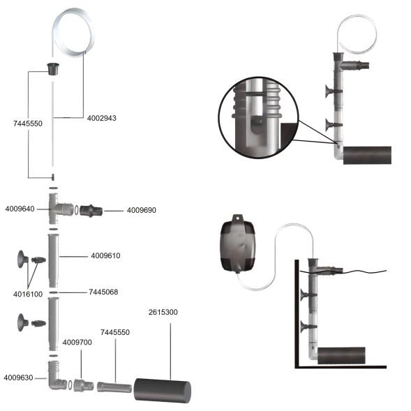Фільтрувальна трубка з аксесуарами для Eheim airfilter (7445550)