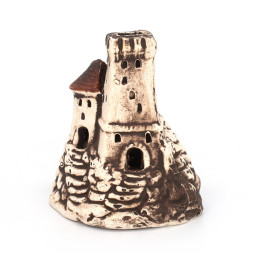 Грот керамический Aqua Nova развалины замка на скале 19,5x9x6,9см (N-30007)