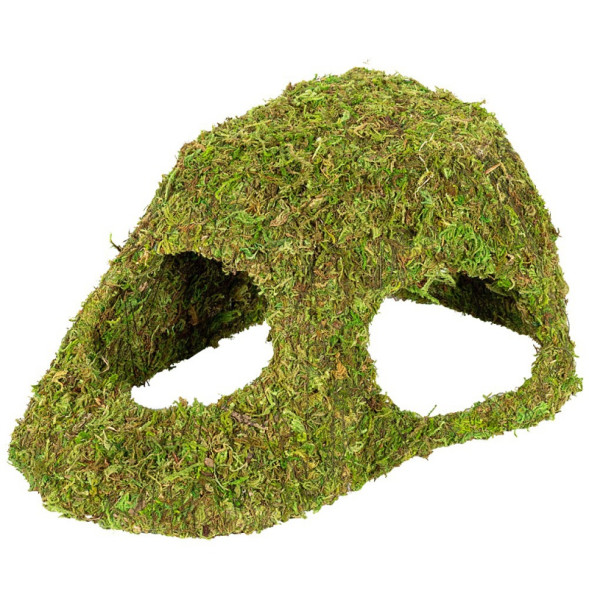 Схованка з живим мохом Repti-Zoo Natural Mossy Hill 26x18x13 см для тераріуму, рептилій і геконів (ERS30)