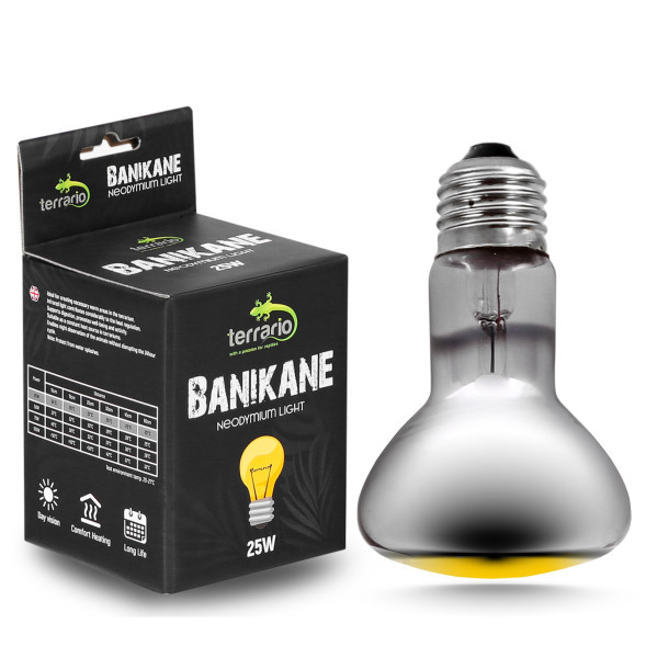 Неодимова лампа Terrario Banikane Neodymium Light 25W – обігрівальна UVA лампа для тераріуму