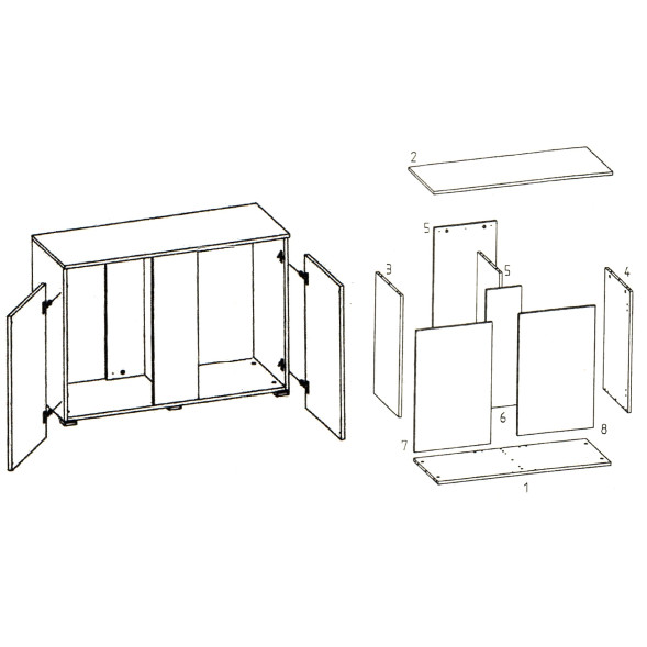 Акваріумний комплект Eheim vivaline LED 240 1x16.3W (LED) білий з тумбою (0613063)