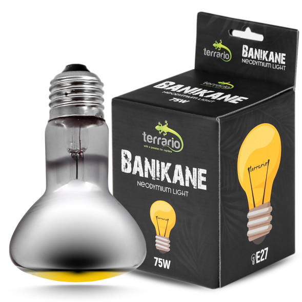 Неодимова лампа Terrario Banikane Neodymium Light 75W – обігрівальна UVA лампа для тераріуму