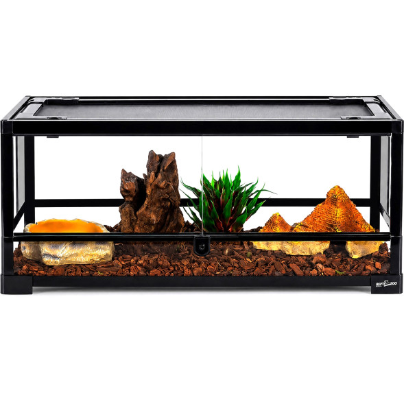 Тераріум Repti-Zoo 60x45x32см зі скляними дверцятами, замком та водостійким дном (RK0117N)