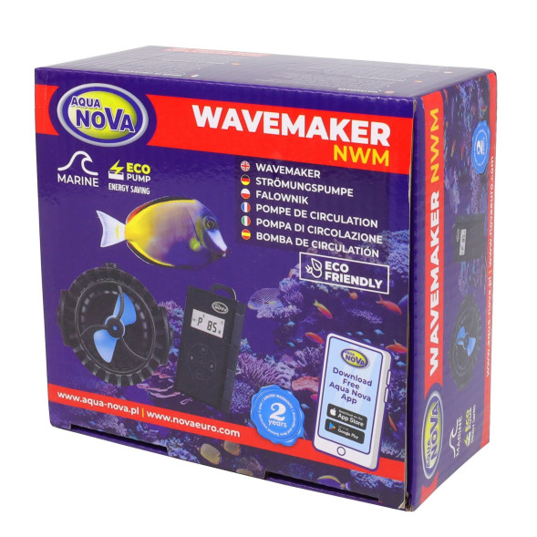 Помпа течения Aqua Nova NWM-5000 5000 л/ч с контроллером Wi-Fi для морского аквариума