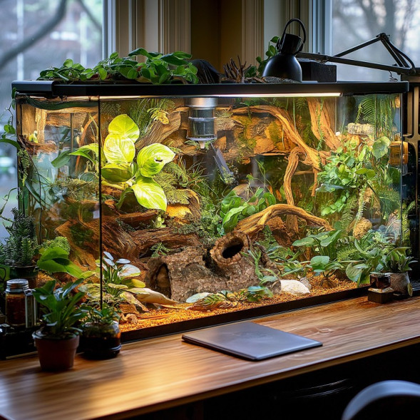 Декорація укриття Terrario Wood Cave M 18x11x10см (191210)