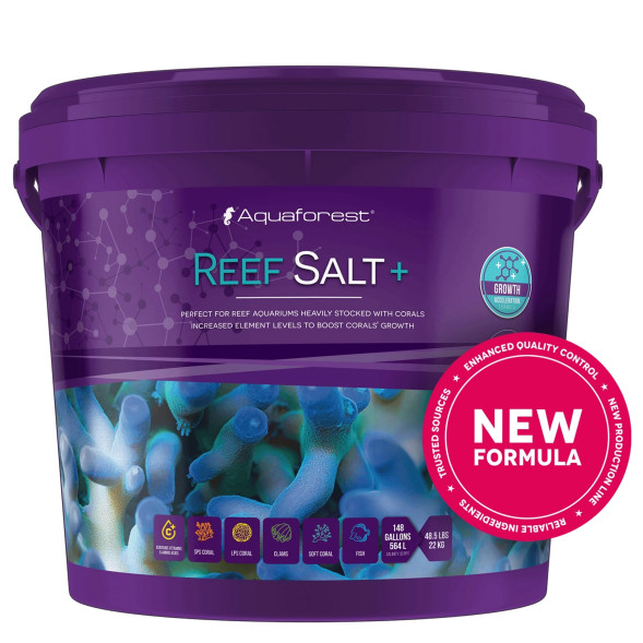 Сіль морська для SPS та LPS коралів Aquaforest Reef Salt Plus 22 кг з підвищеним Ca, Mg та KH